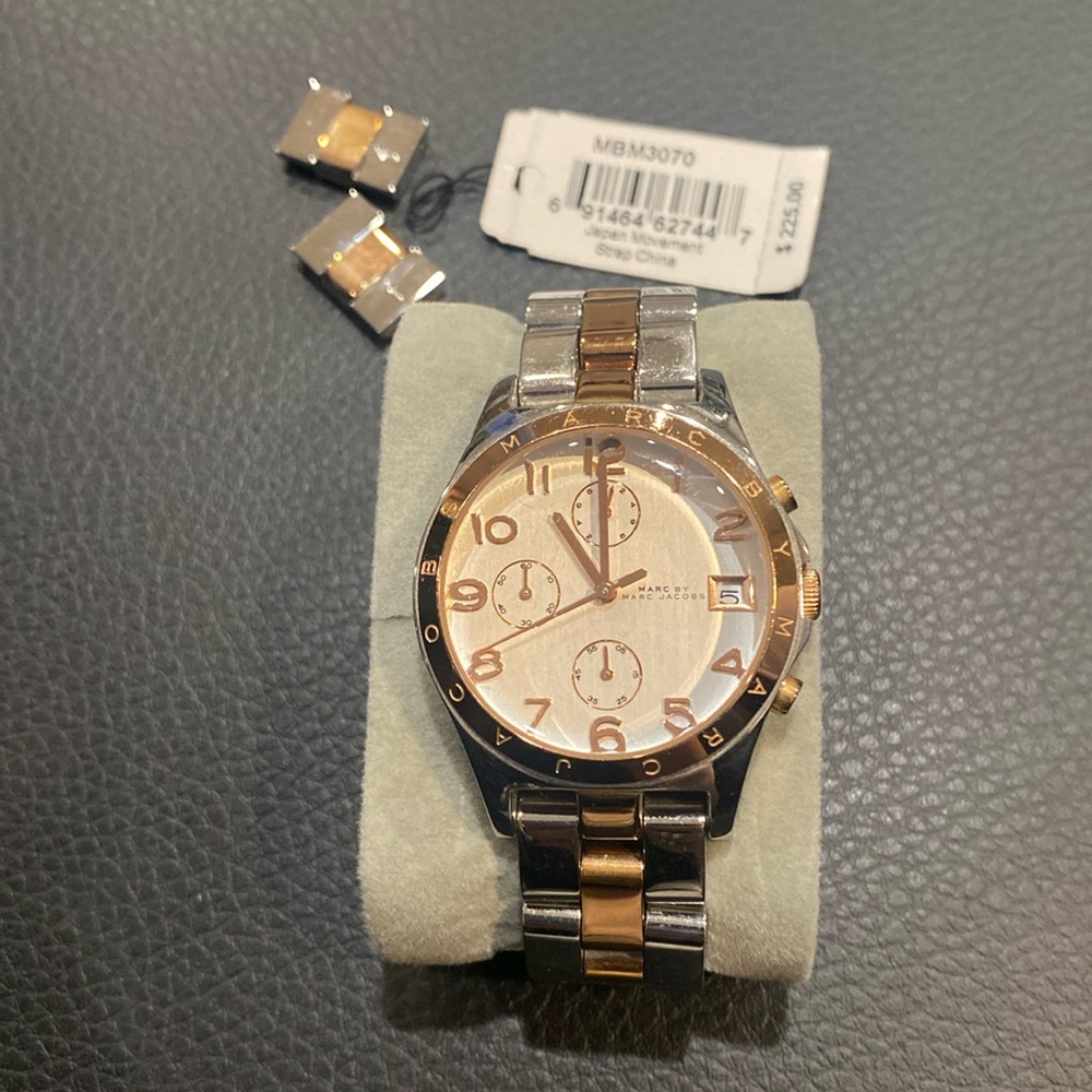 Marc Jacobs two tone watch